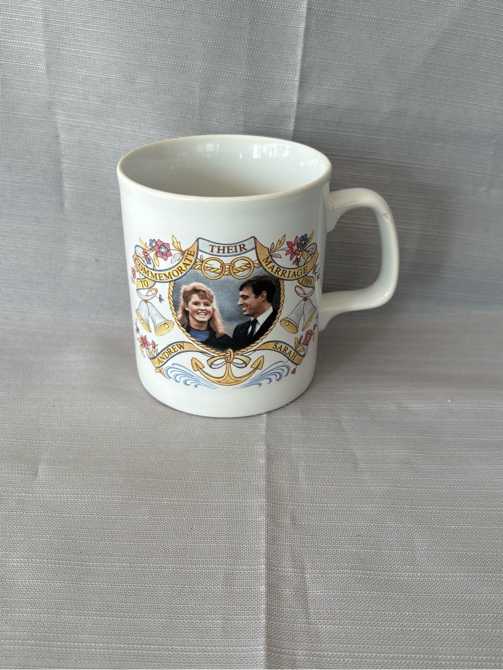 Sarah and Andrew Wedding White Commemorative Ceramic Mug